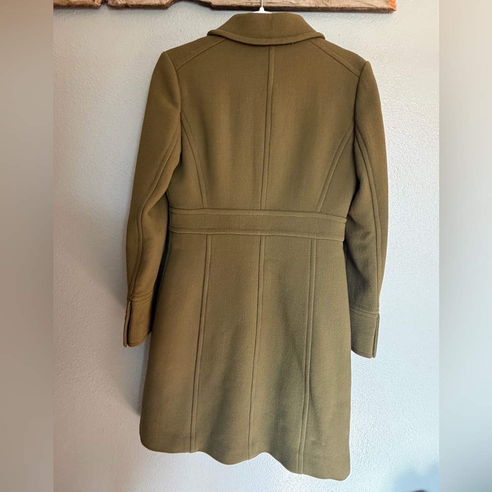 J. Crew Olive Green Wool Pea Coat - Picture 3 of 7